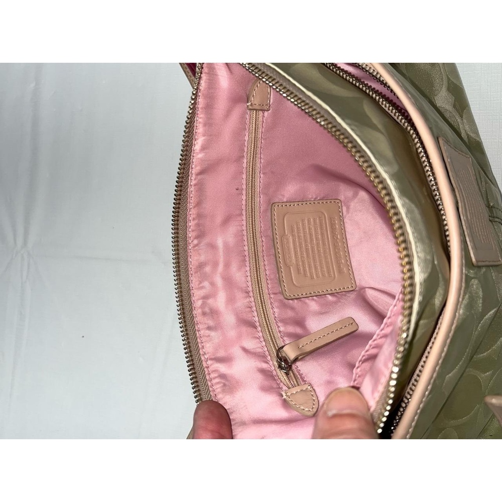 Coach Tan Pink Womens B1376-24861 Signature C Adjustable Strap Crossbody Bag - Picture 6 of 11